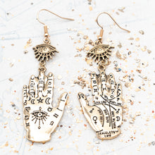 Load image into Gallery viewer, Palm Reading Earring Pair
