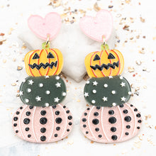 Load image into Gallery viewer, Pumpkin Patch Party Earring Pair
