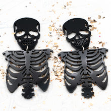 Load image into Gallery viewer, Spooky, Scary, Skeleton Earring Pair
