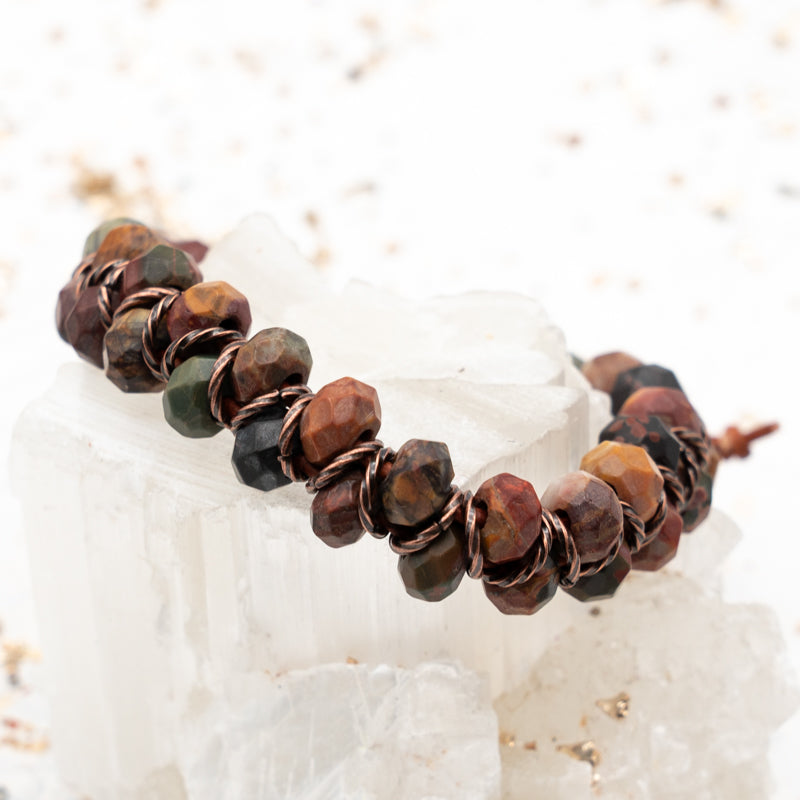 Red Creek Jasper Premium Chevron Bracelet Kit