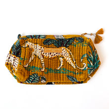 Load image into Gallery viewer, Mustard Velvet Makeup Bag - Paris Find!
