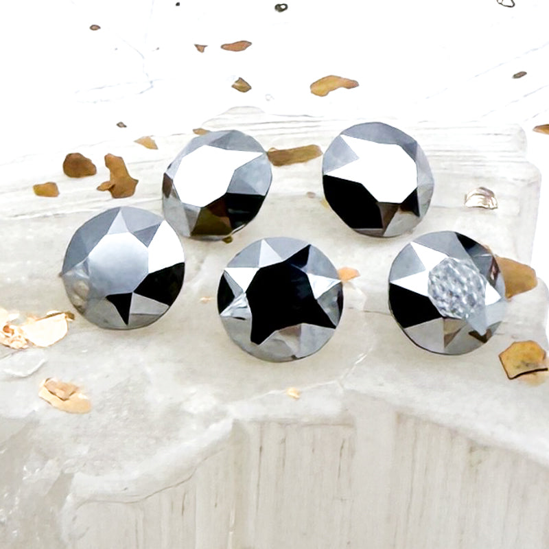 Light Chrome Foiled Crystal Set - 5pcs