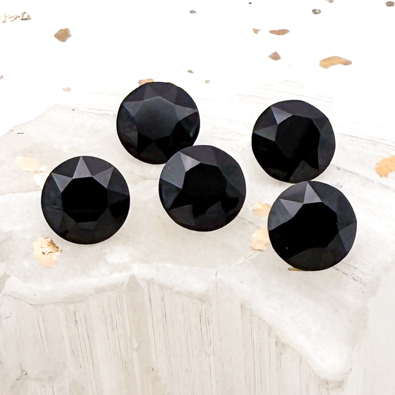 Jet Unfoiled Crystal Set - 5pcs