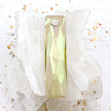 Load image into Gallery viewer, 38x10mm Luminous Green Queen Baguette Premium Crystal Pendant
