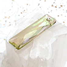 Load image into Gallery viewer, 38x10mm Luminous Green Queen Baguette Premium Crystal Pendant
