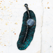Load image into Gallery viewer, Exquisite Feather Pendant - Tucson Find
