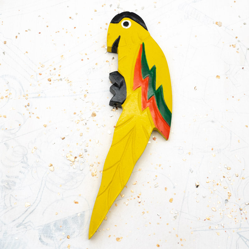 Yellow Parrot Focal Big Flatback