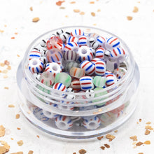 Load image into Gallery viewer, All the Stripes Striped Seed Bead Jar
