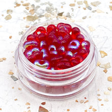 Load image into Gallery viewer, Red AB Peanut Bead Jar
