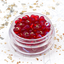 Load image into Gallery viewer, Red AB Peanut Bead Jar
