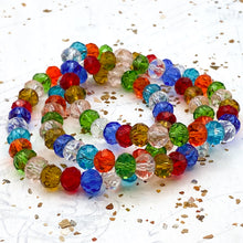 Load image into Gallery viewer, Rainbow Rondelle Stretch Bracelet
