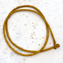 Load image into Gallery viewer, 25&quot; - 4mm Dandelion Hand Braided Leather Necklace
