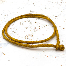 Load image into Gallery viewer, 25&quot; - 4mm Dandelion Hand Braided Leather Necklace
