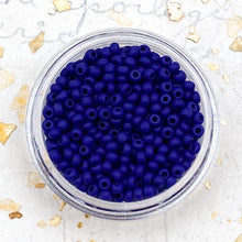 Load image into Gallery viewer, 11/0 Cobalt Blue Round Seed Beads
