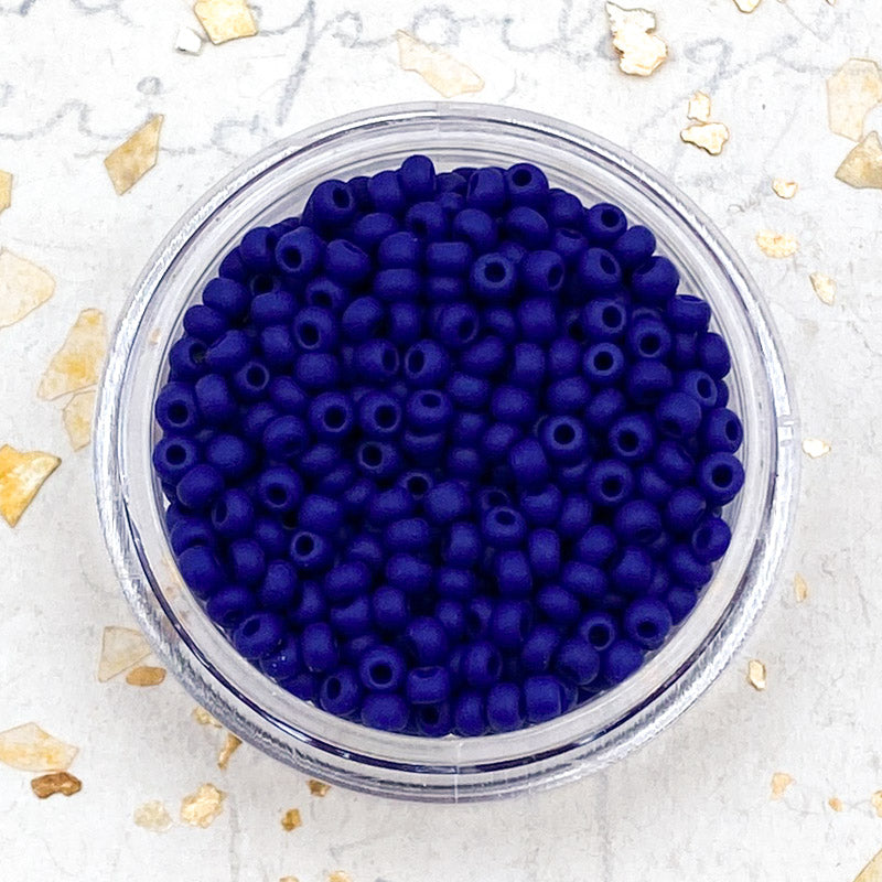 11/0 Cobalt Blue Round Seed Beads