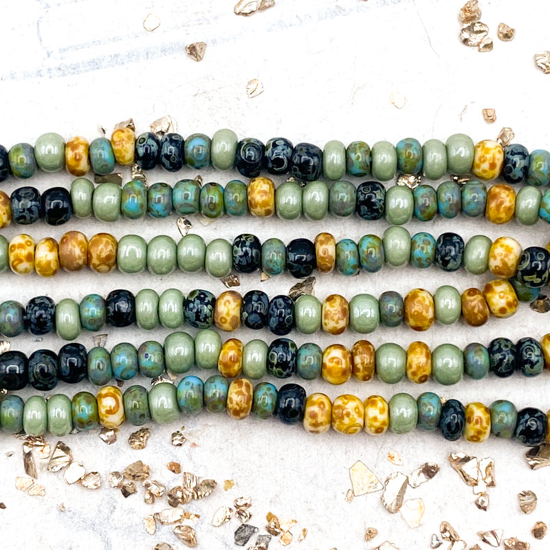 6/0 Evergreen Forest Seed Bead Strand