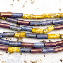 Load image into Gallery viewer, 9x4mm Lavender Fields Bugle Bead Strand
