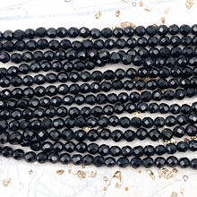 Load image into Gallery viewer, Onyx Faceted Cube Bead Strand
