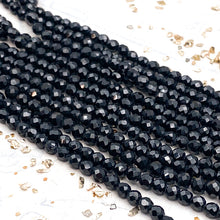 Load image into Gallery viewer, Onyx Faceted Cube Bead Strand
