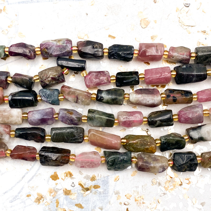 Doorbuster - 13x8mm Gemstone Tube Bead Strand