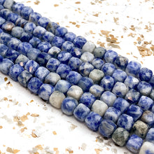 Load image into Gallery viewer, Doorbuster - 6mm Gemstone Faceted Cube Bead Strand
