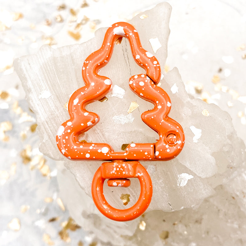 Orange Speckled Tree Clasp