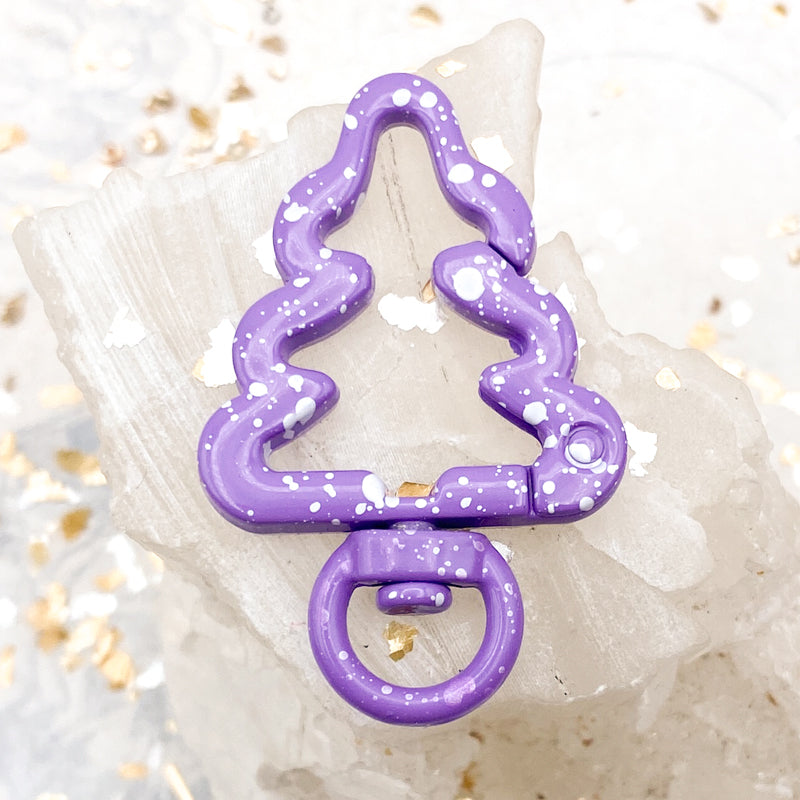 Purple Speckled Tree Clasp