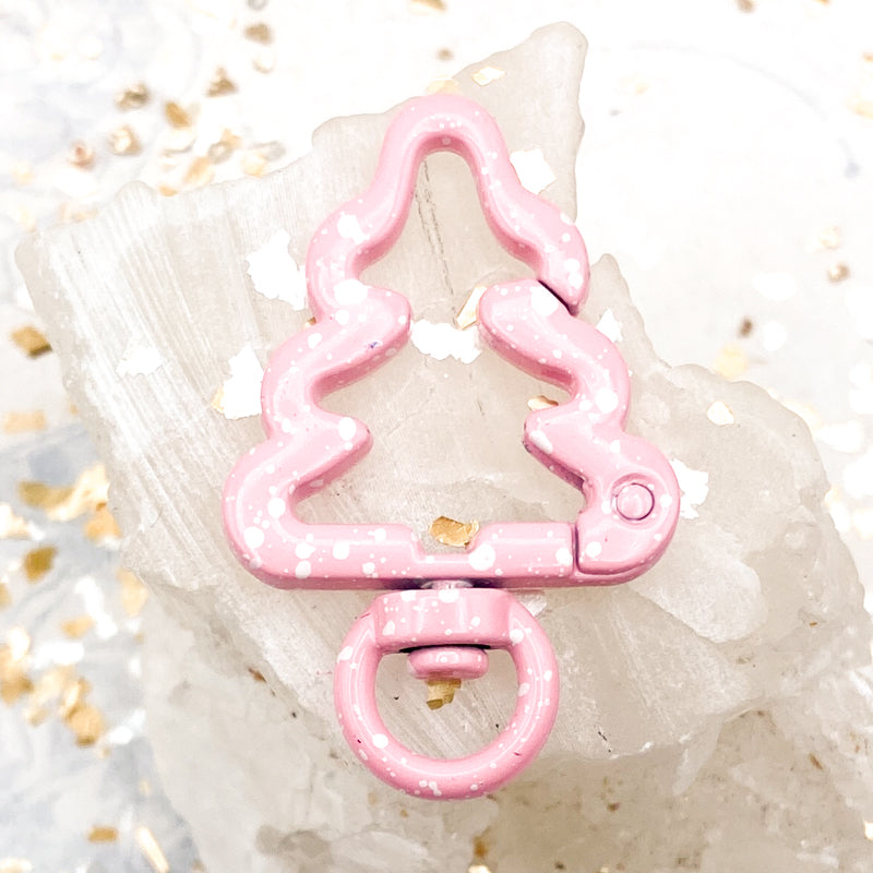 Pastel Pink Speckled Tree Clasp