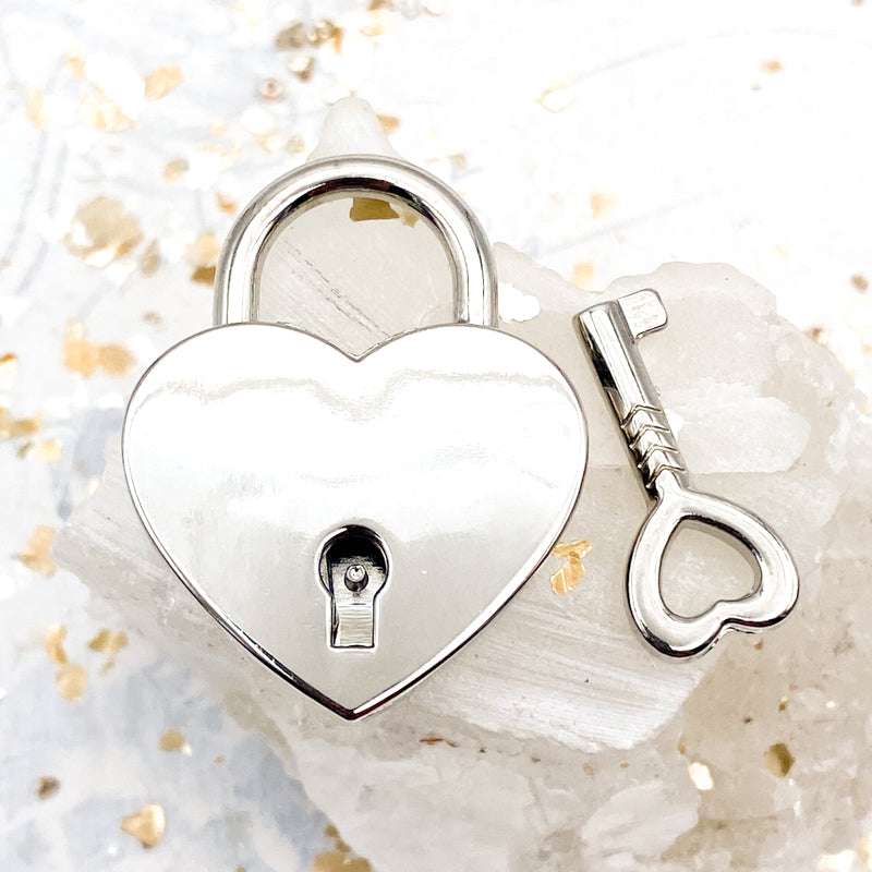 Silver All My Love Lock with Little Key