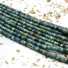 Load image into Gallery viewer, African Turquoise Heishi Gemstone Bead Strand
