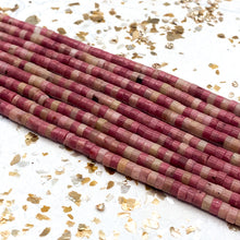 Load image into Gallery viewer, Rhodochrosite Heishi Gemstone Bead Strand
