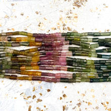 Load image into Gallery viewer, Tourmaline Tube Gemstone Strand
