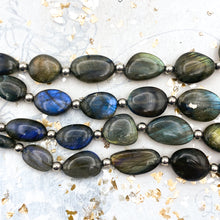 Load image into Gallery viewer, Graduated Labradorite Gemstone Bead Strand
