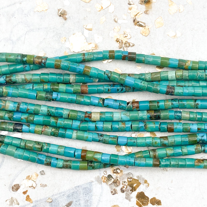 3mm Turquoise Heishi Bead Strand