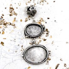 Load image into Gallery viewer, Pre-Order Antique Silver-Plated Brass Resin Pendant
