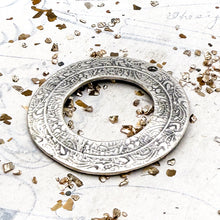 Load image into Gallery viewer, Antique Silver-Plated Floral Pendant
