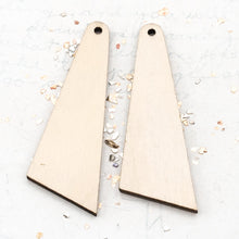 Load image into Gallery viewer, Blank Wood Triangle Earring Pair
