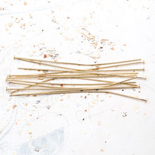 Load image into Gallery viewer, 3&quot; Gold Head Pins - 12 pcs
