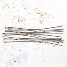 Load image into Gallery viewer, Antique Silver Head Pins
