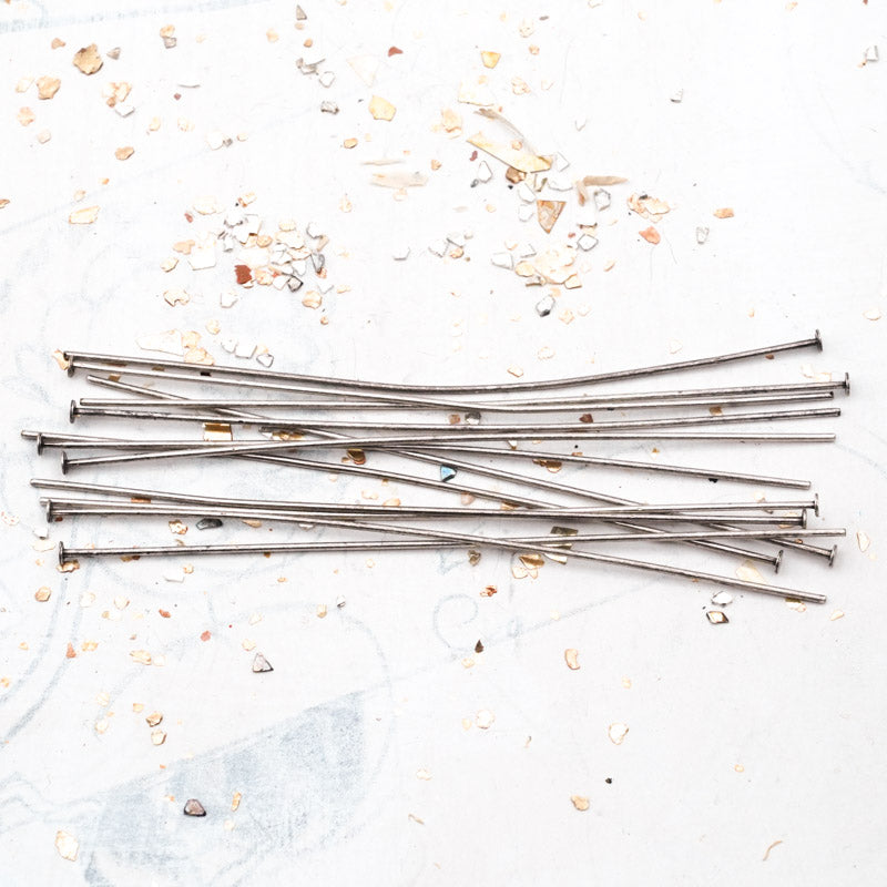 Antique Silver Head Pins