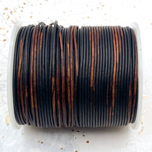 Load image into Gallery viewer, 1.5mm Dark Brown Round Leather Cord
