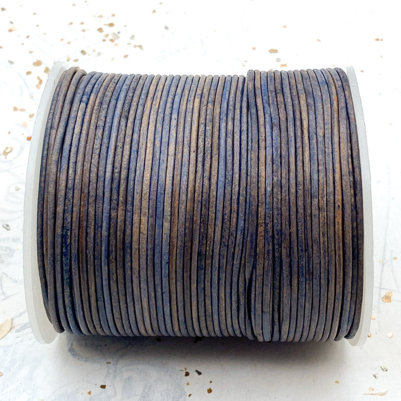 1.5mm Misty Sea Round Leather Cord