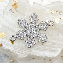 Load image into Gallery viewer, Rhinestone Snowflake Link Pendant
