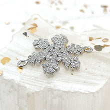 Load image into Gallery viewer, Rhinestone Snowflake Link Pendant
