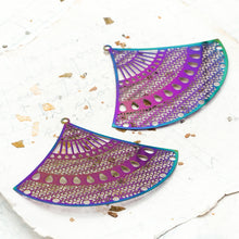 Load image into Gallery viewer, Rainbow Filigree Pendant Pair
