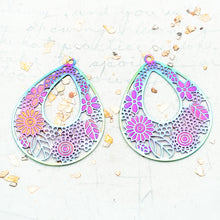 Load image into Gallery viewer, Rainbow Filigree Pendant Pair
