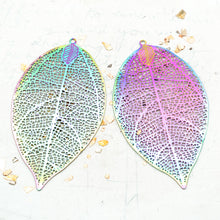 Load image into Gallery viewer, Rainbow Filigree Pendant Pair
