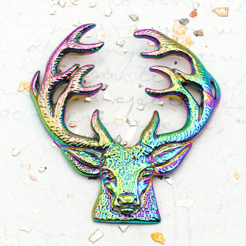 Rainbow Stag Pendant