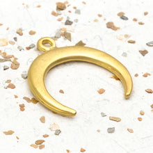Load image into Gallery viewer, Golden Crescent Moon Pendant
