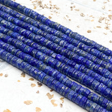 Load image into Gallery viewer, Lapis Heishi Gemstone Bead Strand
